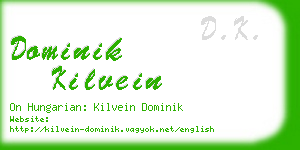 dominik kilvein business card